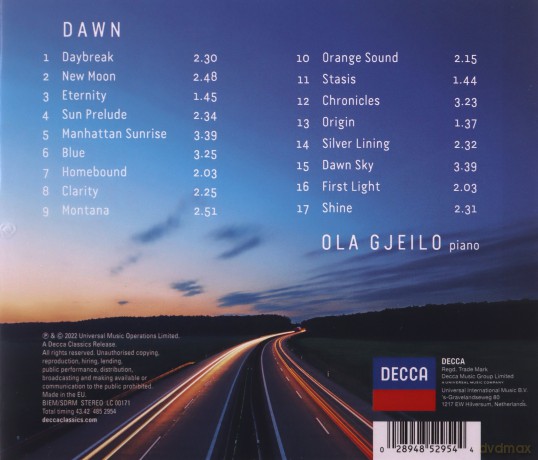 Ola Gjeilo: Dawn [CD]