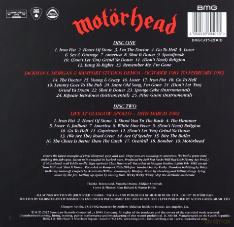 Motorhead: Iron Fist (40th Anniversary Edition) [2CD]