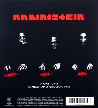 Rammstein: Angst - Single 4 [CD]