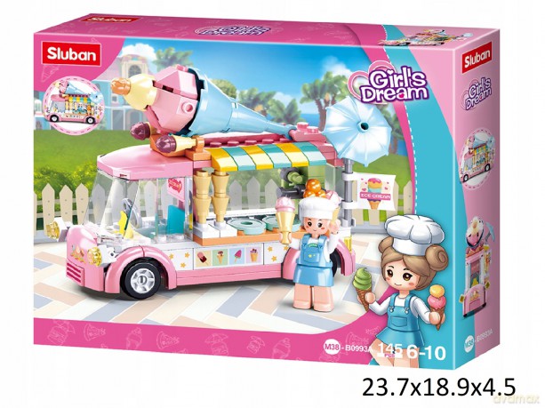 SLUBAN 145 el. Lodziarnia Girl's Dream M38-B0893A [KLOCKI]