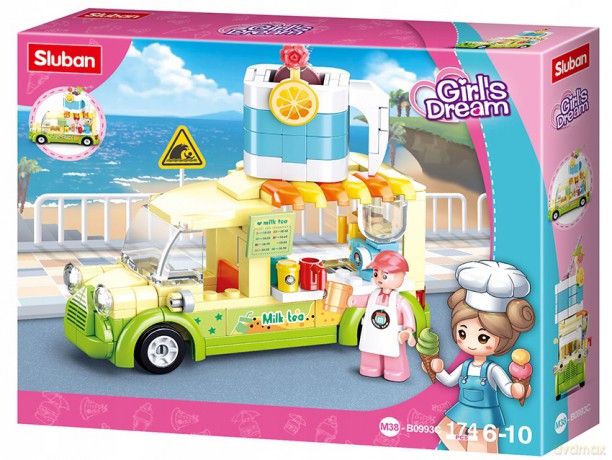 SLUBAN 174 el. Smoothie Food truck Girl's Dream M38-B0993C [KLOCKI]