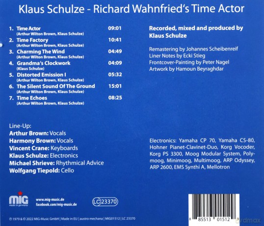 Klaus Schulze: Richard Wahnfried's Time Actor [CD]