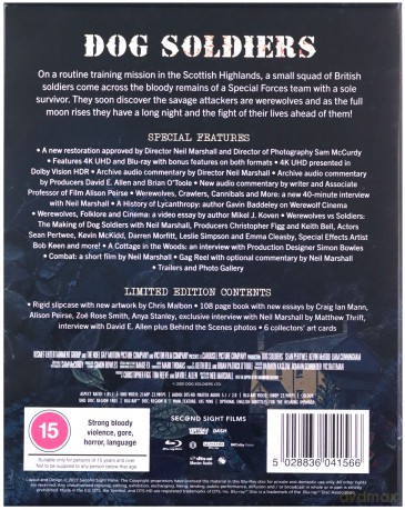 Dog Soldiers (Limited) [Blu-Ray 4K]+[Blu-Ray]
