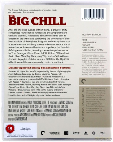 The Big Chill (Wielki chłód) (Criterion Collection) [Blu-Ray]