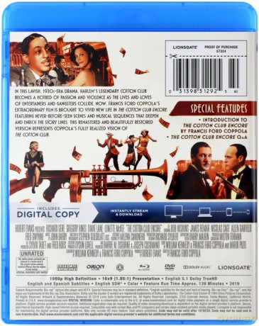 The Cotton Club [Blu-Ray]+[DVD]