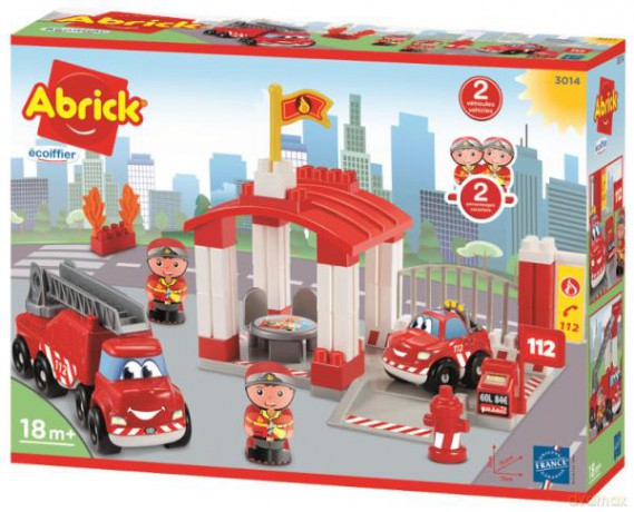 Abrick Remiza strażacka z pojazdami 3014 [KLOCKI]