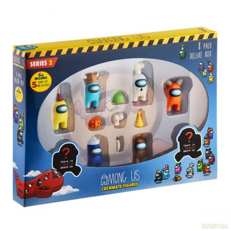 AMONG US Crewmate 8 figurek + akcesoria deluxe AU2270-A s2 [FIGURKA]