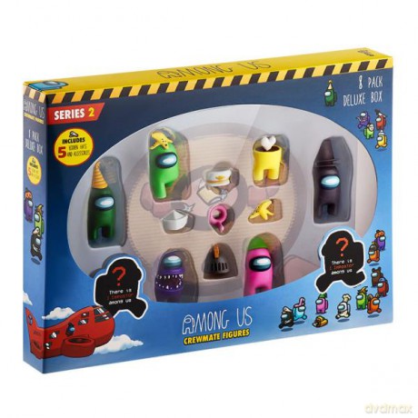 AMONG US Crewmate 8 figurek + akcesoria deluxe AU2270-B s2 [FIGURKA]