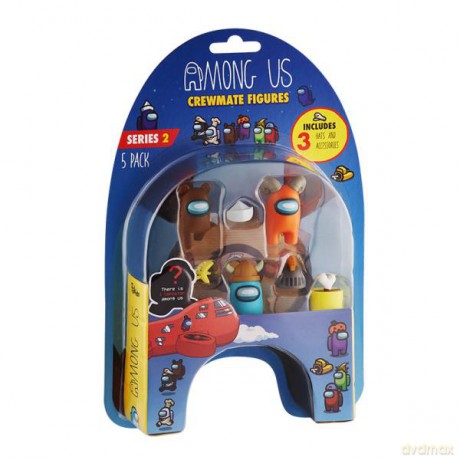 AMONG US Crewmate z akcesoriami 5-pak AU2240-H-C s2 [FIGURKA]