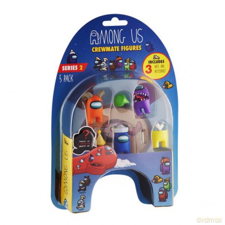 AMONG US Crewmate z akcesoriami 5-pak AU2240-H-D s2 [FIGURKA]