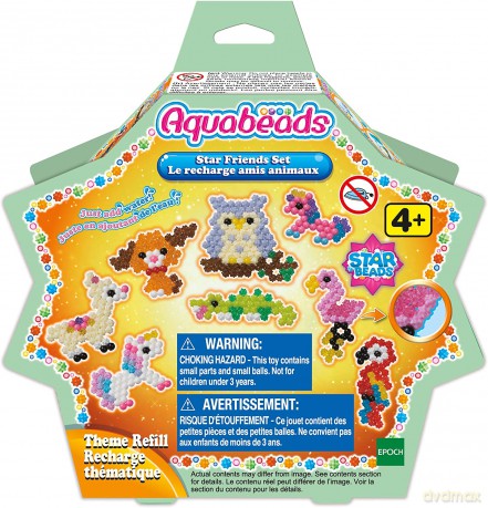 AQUABEADS Koraliki Gwiazdki, zestaw Zwierzęta 31602