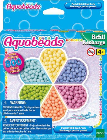 AQUABEADS Pastelowe koraliki podstawowe zestaw uzupełniający 31505