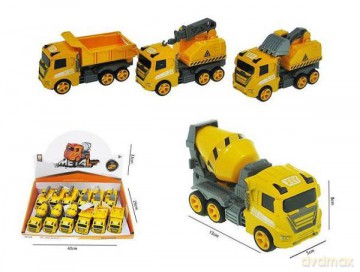 Auta budowlane 13 cm friction 3 wzory 2629-12 mix