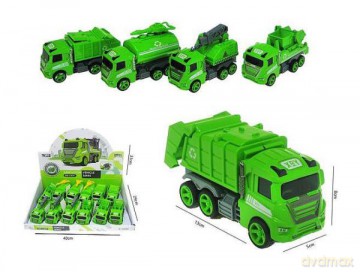 Auta służby miejskie 13 cm friction 4 wzory 2631-12 mix