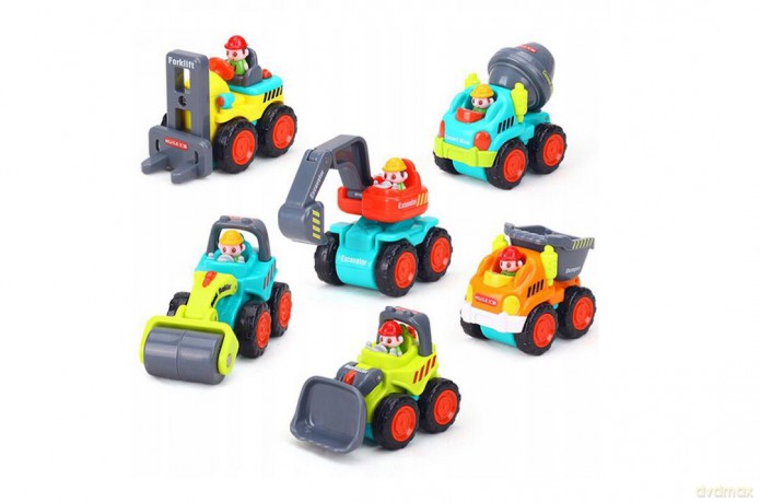 Auto budowlane wywrotka spychacz koparka 9 cm 429753 mix