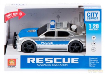Auto Policja dźwięk i światło 459645