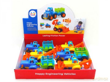Auto traktor 16 cm Bigtoys BA3097 mix