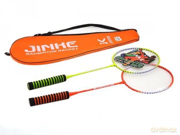 Badminton w pokrowcu - 2 rakietki + lotka