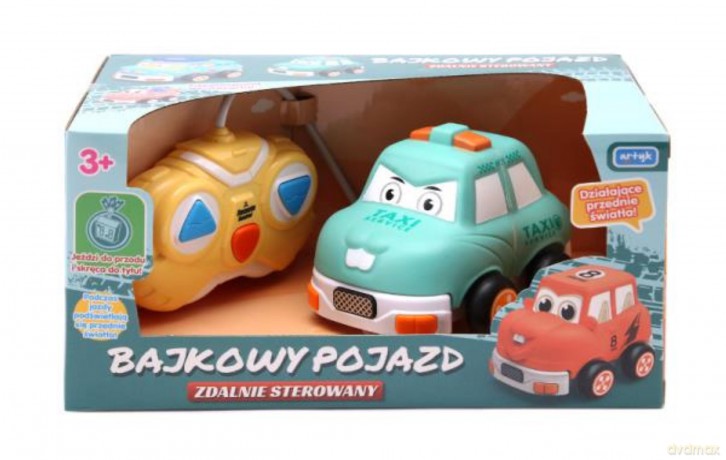 Bajkowy pojazd zdalnie sterowany Taxi miętowy 132483