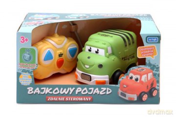Bajkowy pojazd zdalnie sterowany zielony Truck Ciężarówka 132506