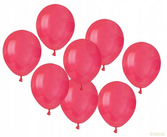 Balon A50 pastel 5" czerwone 05/100 szt
