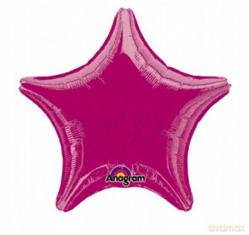 Balon foliowy "Gwiazda", Różowo-złota 19"