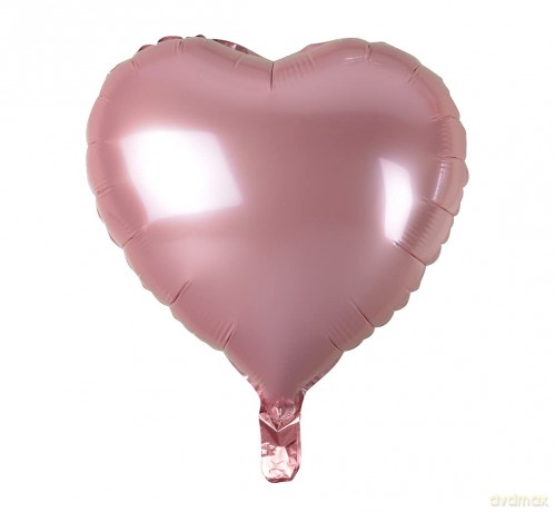 Balon foliowy 18" "Srece" jasno różowe