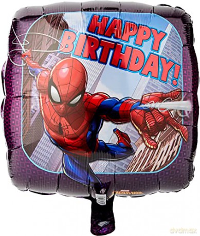 Balon foliowy 18" SQR "Spiderman Happy Birthday"
