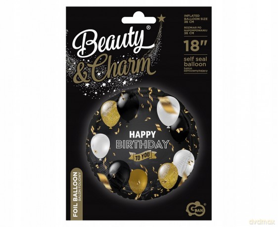 Balon foliowy B&C Happy Birthday To You, 18"