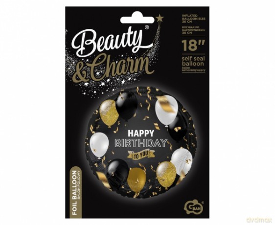 Balon foliowy B&C Happy Birthday To You, 18"