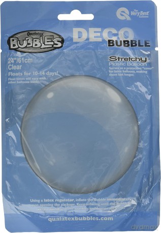 Balon foliowy Bubble Deco transparentny 61 cm