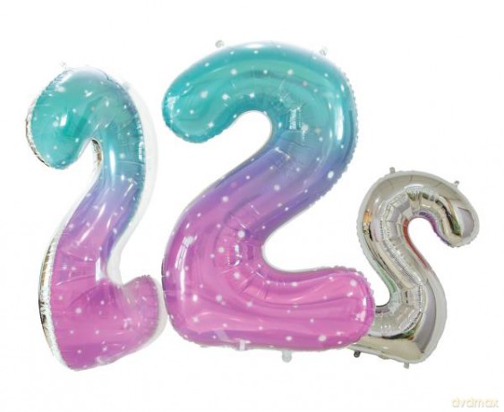 Balon foliowy Cyfra 2 Kosmos 78 cm BC-HKS2