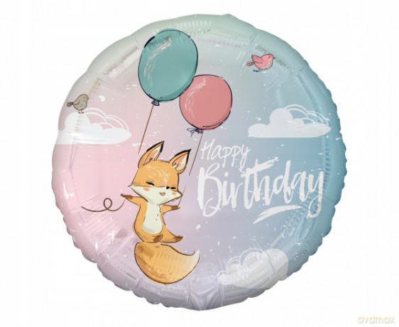 Balon foliowy Krokodylek Happy Birthday 18"