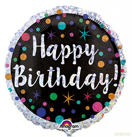 Balon foliowy Polka dot Birthday 18" 3454901