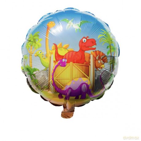 Balon foliowy z nadrukiem dinozaurów 1szt. BCF-574