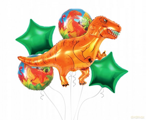 Balon foliowy zestaw Dino 5 szt BZ-HDIN