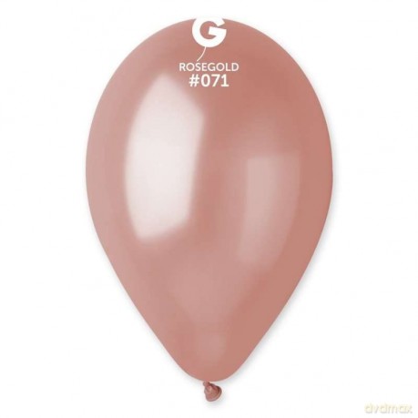 Balon G110 metaliczne 12" różowo-złote 71/100 szt