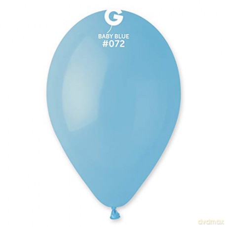 Balon G110 pastel 12" niebieskie delikatne 72/100 szt makaron