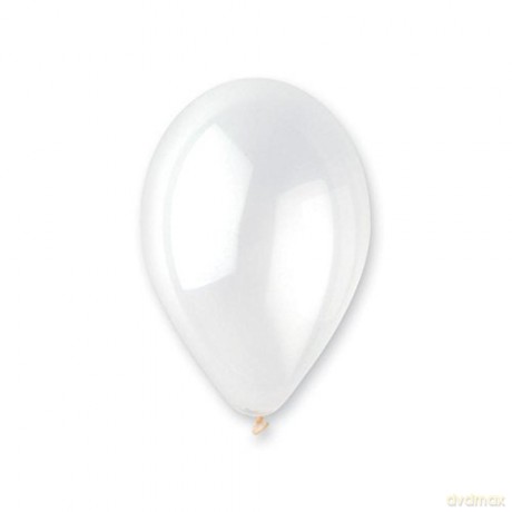 Balon G110 pastel 12" transparent 00/100 szt