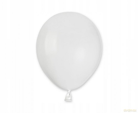 Balon G120 pastel 13" białe 01/50 szt