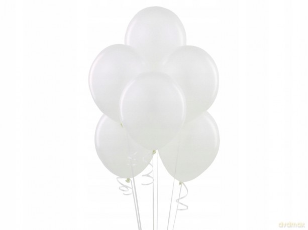 Balon G120 pastel 13" białe 01/50 szt