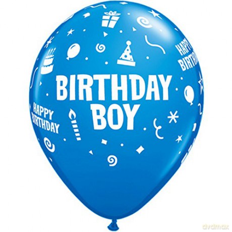Balon QL 11" z nadr. "Birthday Girl" pastel różowy 6 szt