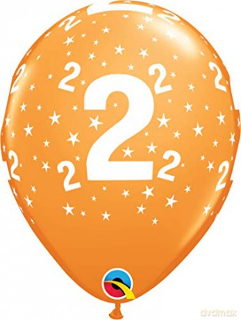 Balon QL z nadrukiem 2 Pastel mix tropikalny 6 szt
