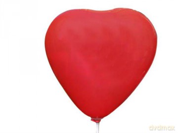 Balon serce pastelowe op100