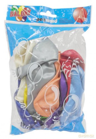 Balony 12" metalik, perła mix kolorów 20 szt