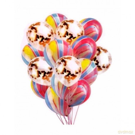 Balony 15 szt lateksowe.BCS-600 cukierkowe