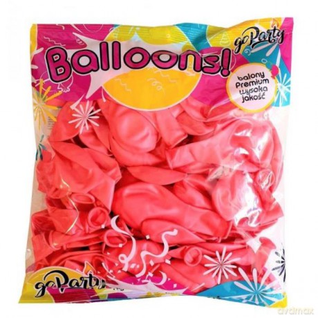 Balony B019 różowy metalik 80 szt 12" 30 cm