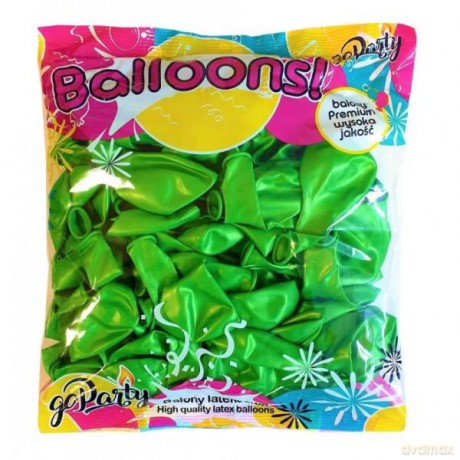 Balony B071 jasny zielony metalik 80 szt 12" 30 cm