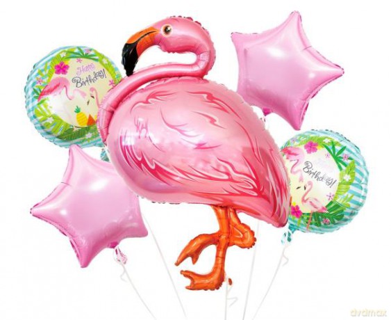 Balony foliowe-zestaw Flaming 5 szt BZ-HFLA