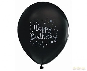 Balony Happy Birthday 5 sztuk 12"